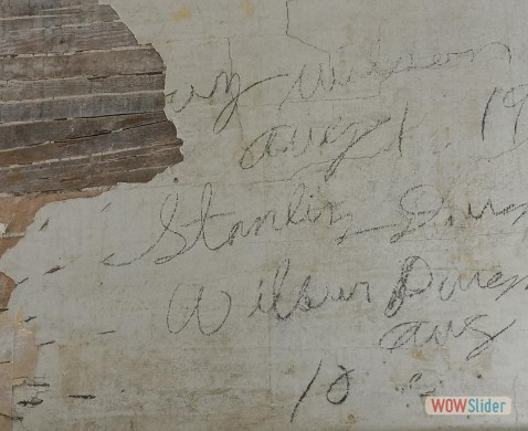 Writing on wallpaper