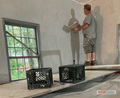 with Dan, Peter Lord's helper